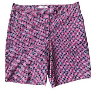 Lady Hogan Women’s Golf Checkered Plaid Casual Shorts Pink/Blue